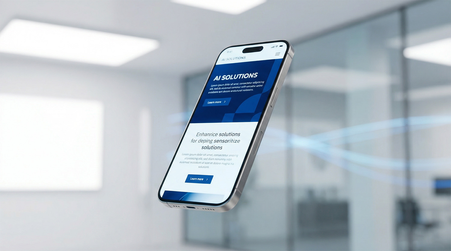 Foto eines Mobiltelefons mit einer App